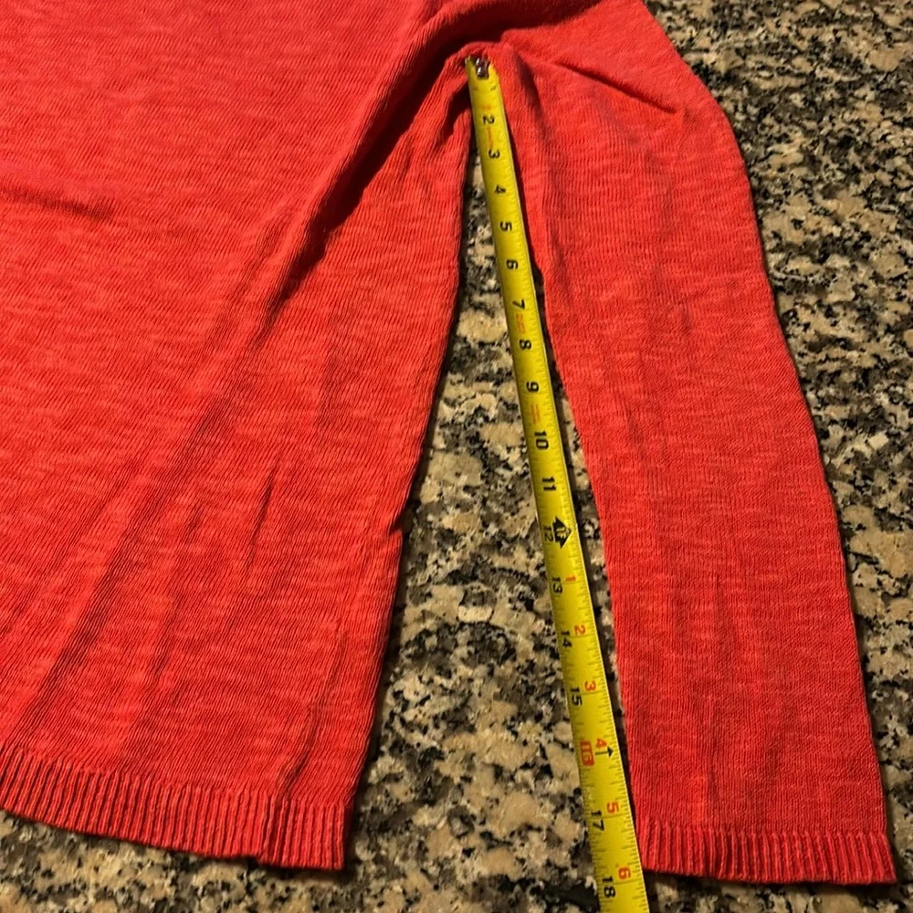 Gap lightweight knitting sweater cotton Sz M heather orange - Picture 11 of 13